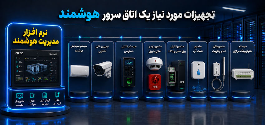 تجهیزات مورد نیاز برای هوشمند سازی اتاق سرور